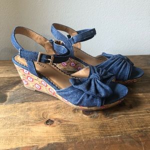 Girls Nine West Wedge Sandals